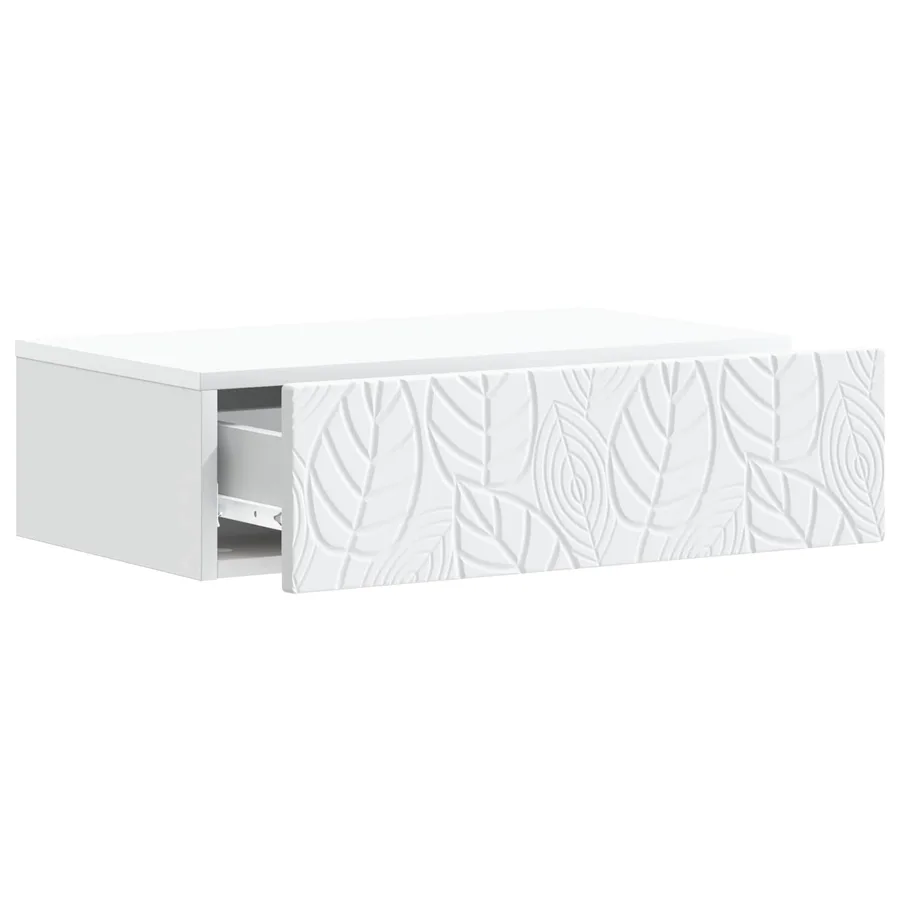 Table d'appoint murale Blanc 59 x 34,5 x 17 cm - 3