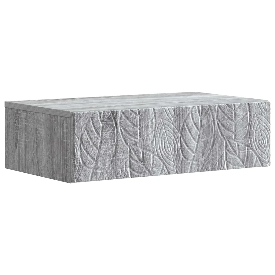 Table d'appoint murale Sonoma gris 59 x 34,5 x 17 cm - 2