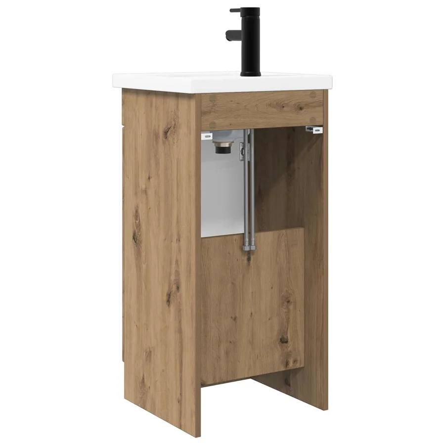 Meuble de salle de bain avec évier Chêne artisanal - 6