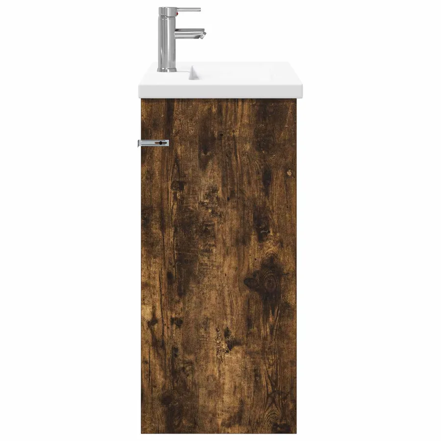 Ensemble de mobilier de salle de bain Chêne fumé - 6