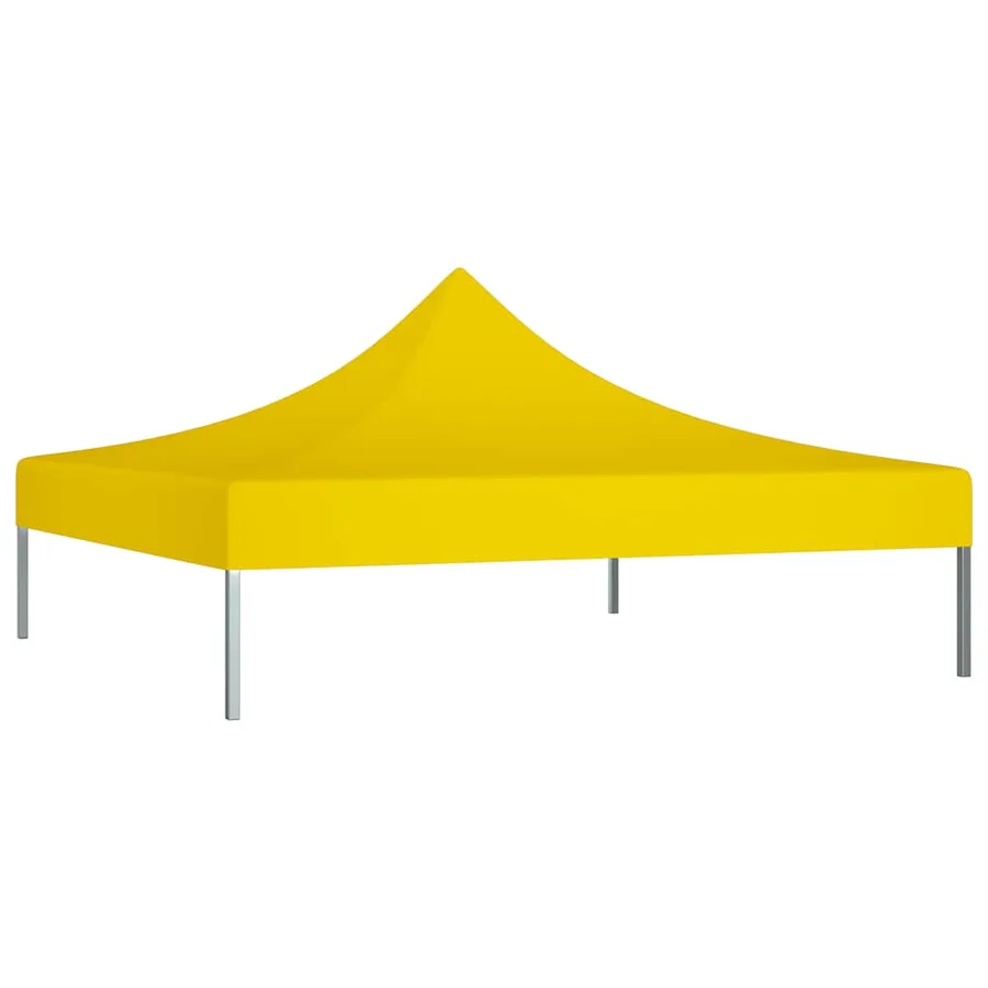 Toit de tente de réception 2x2 m Jaune 270 g/m² - 3