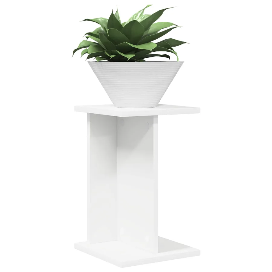 Support de Plante Blanc 25 x 25,5 x 40,5 cm Bois d’ingénierie - 3