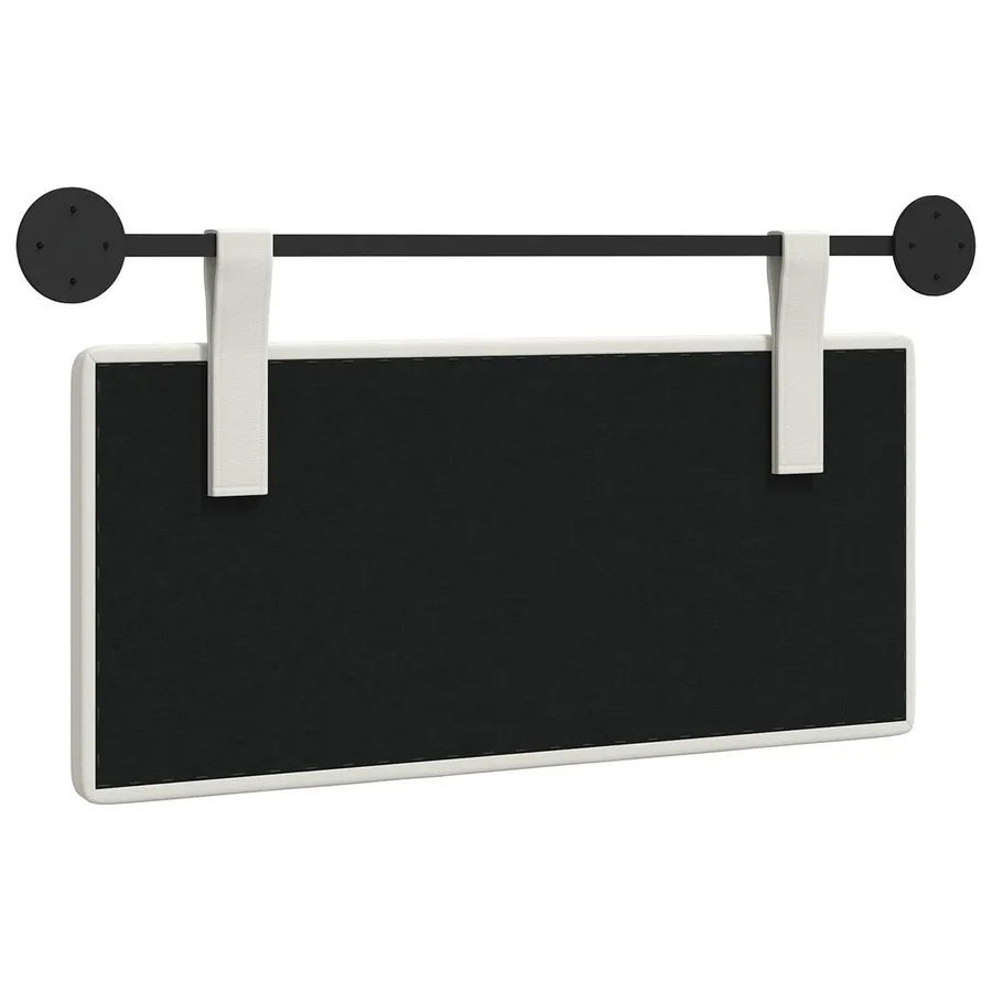 Tête de lit suspendue Blanc Simili cuir - 7