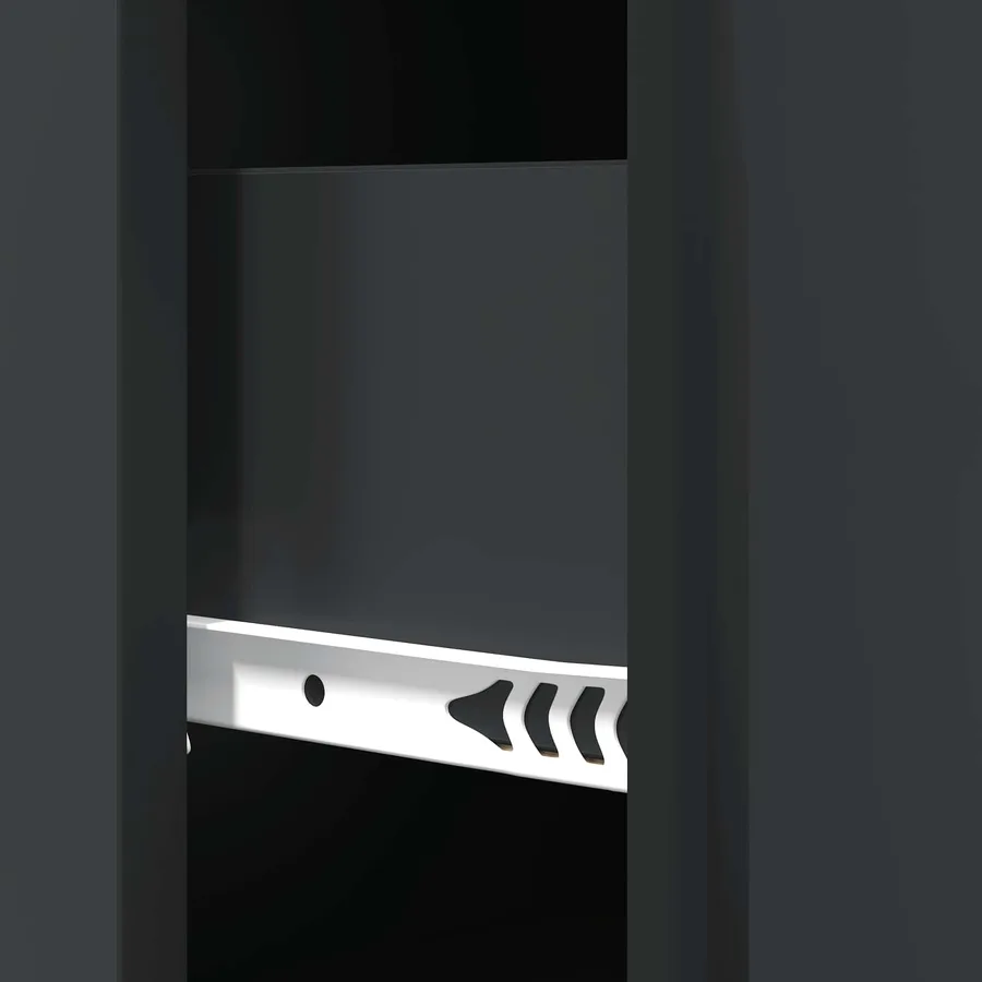Armoire à tiroirs Noir 66 x 34,5 x 90 cm Bois d'ingénierie - 8
