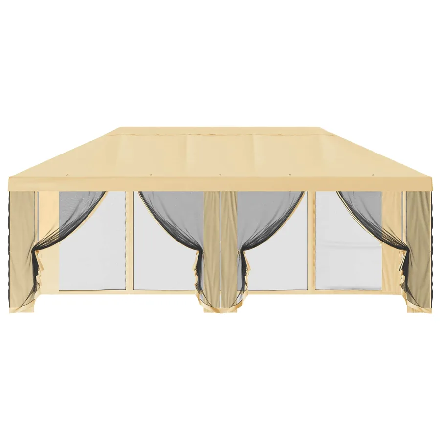 Housse de tonnelle avec murs latéraux Crème 600,5 x 300,5 cm - 5