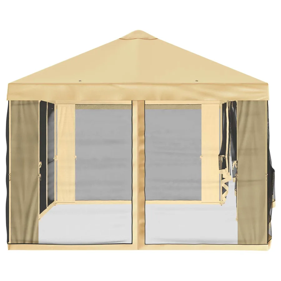 Housse de tonnelle avec murs latéraux Crème 600,5 x 300,5 cm - 6