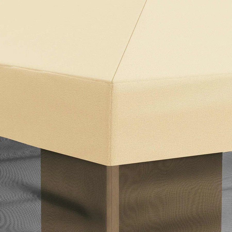 Housse de tonnelle avec murs latéraux Crème 600,5 x 300,5 cm - 7