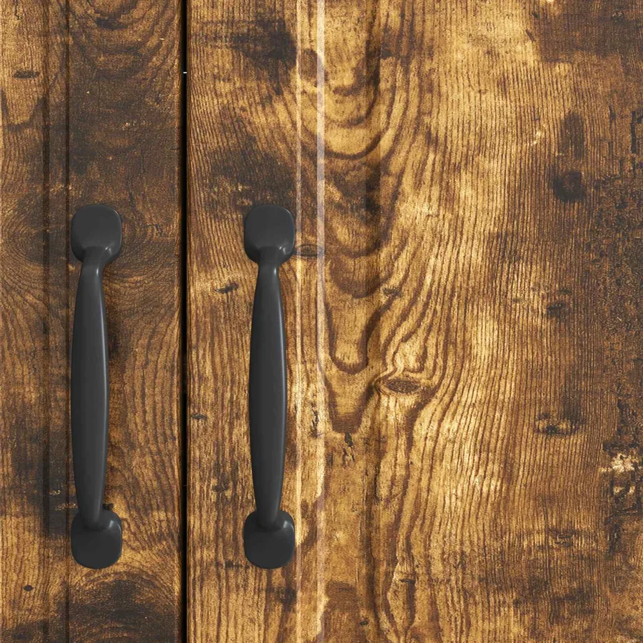 Buffet Chêne fumé 89 x 34,5 x 77 cm Bois d'ingénierie - 8