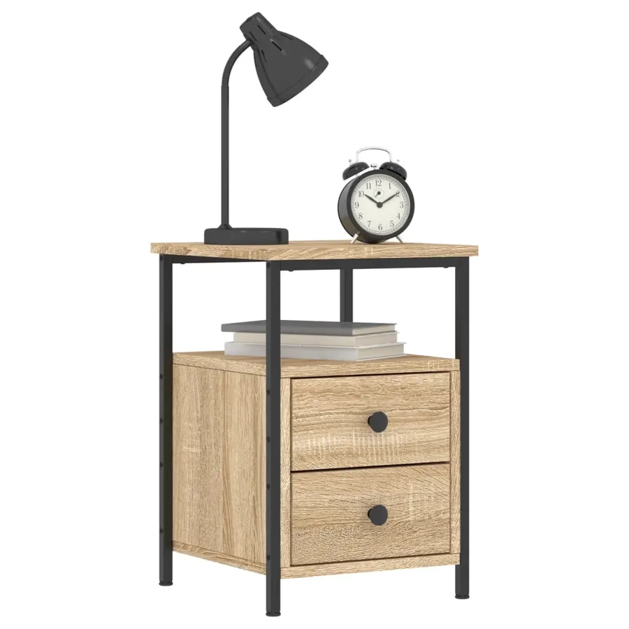Table de chevet chêne sonoma 34x35,5x50 cm bois d'ingénierie - 3