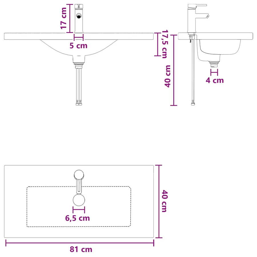 Ensemble de mobilier de salle de bain Chêne Sonoma - 12