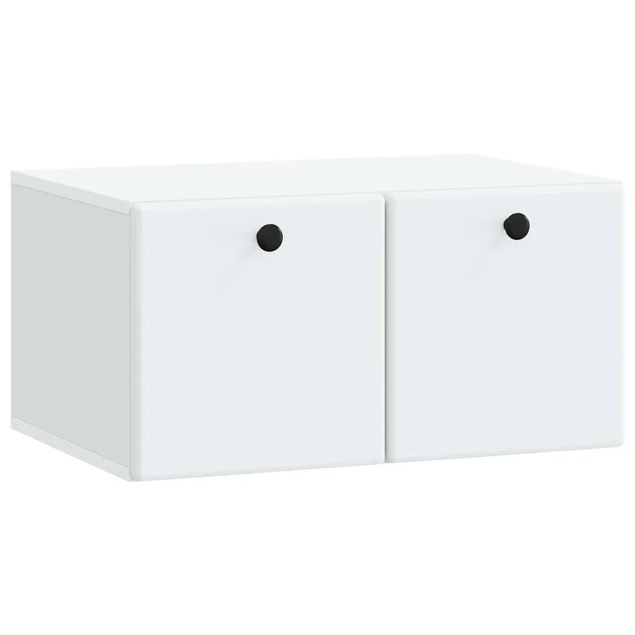Meuble TV mural 59,5 x 41 x 30 cm Blanc Bois d'ingénierie - 2