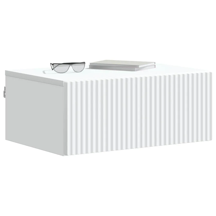 Cabinet de chevet mural 2 pcs Blanc 49 x 34,5 x 20 cm - 3
