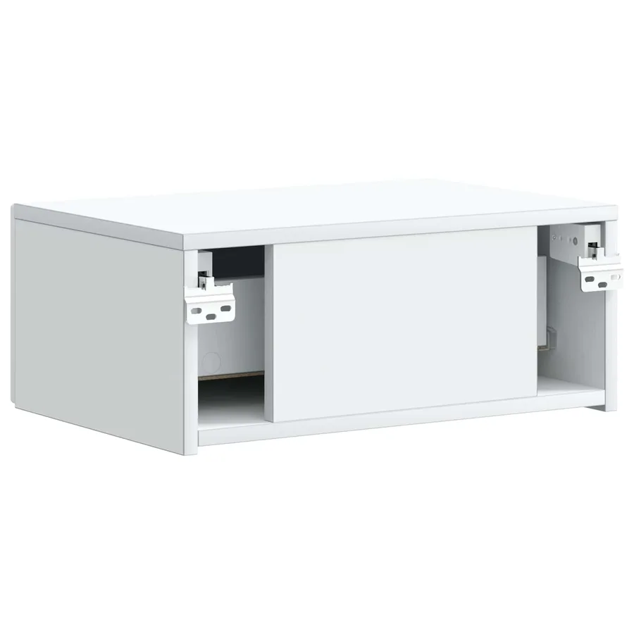 Cabinet de chevet mural 2 pcs Blanc 49 x 34,5 x 20 cm - 9