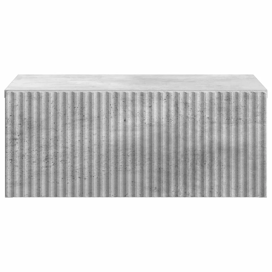 Cabinet de chevet mural 2 pcs Gris béton 49 x 34,5 x 20 cm - 7