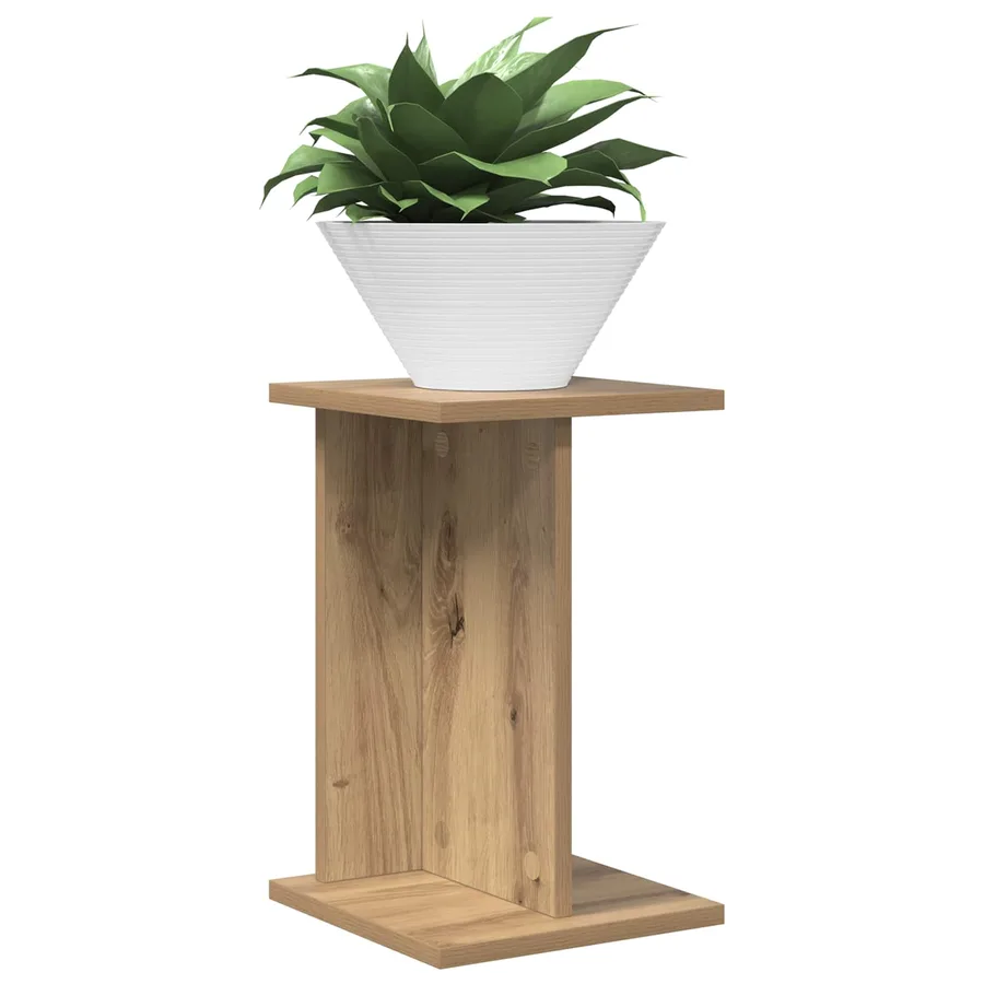 Support de Plante Chêne Artisanal 25 x 25,5 x 40,5 cm - 3