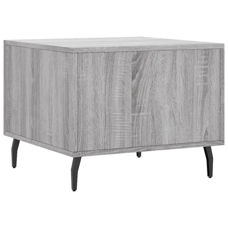 Table basse Sonoma gris 50x50x40 cm Bois d'ingénierie - 8