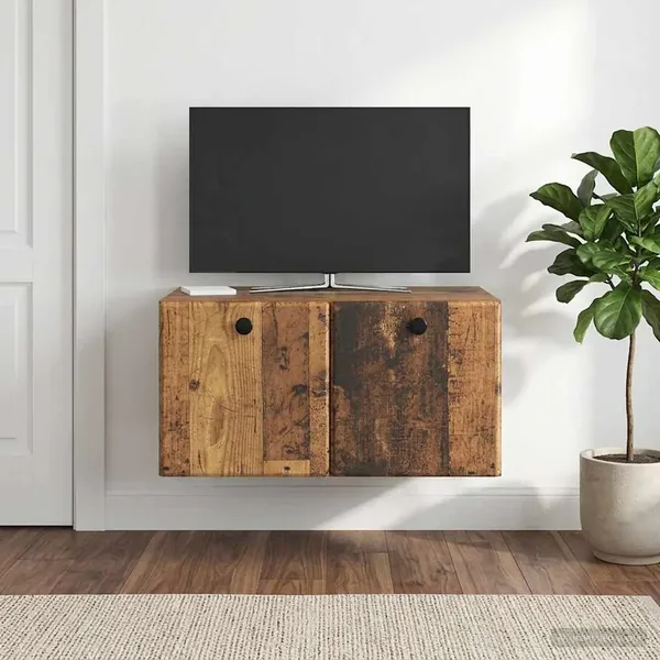 Meuble TV mural 59,5 x 41 x 30 cm Bois ancien Bois d'ingénierie