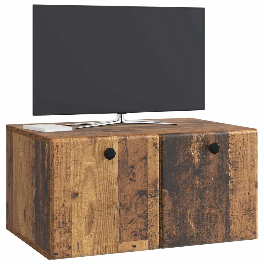 Meuble TV mural 59,5 x 41 x 30 cm Bois ancien Bois d'ingénierie - 3