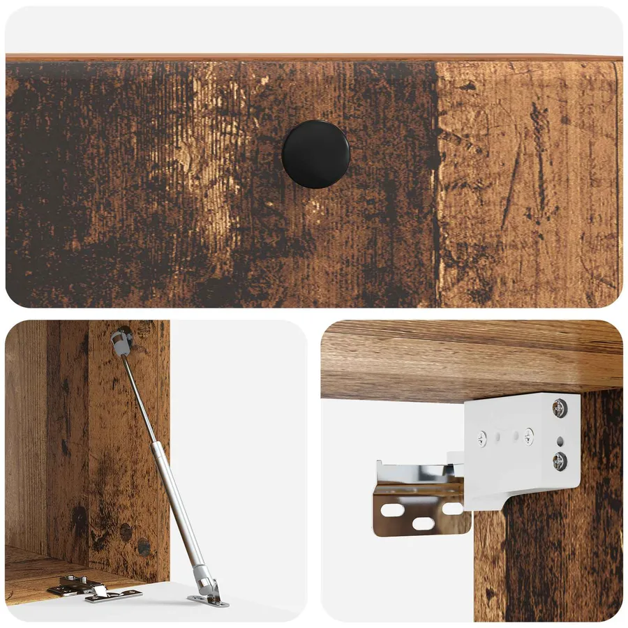 Meuble TV mural 59,5 x 41 x 30 cm Bois ancien Bois d'ingénierie - 9