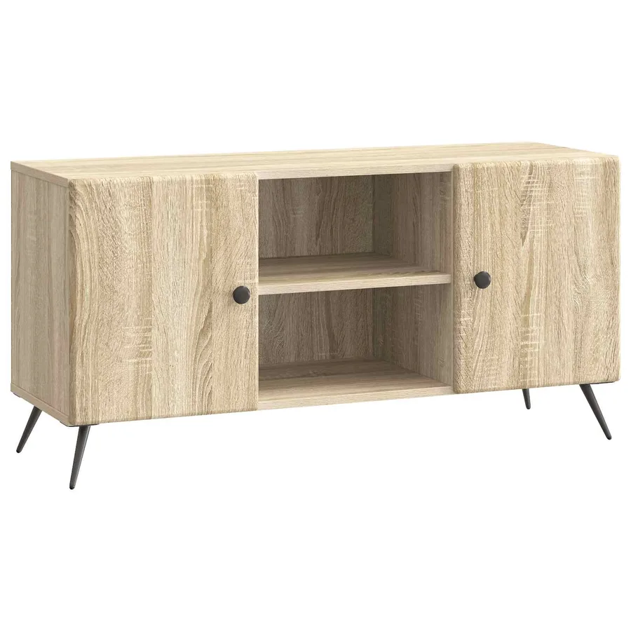 Meuble TV Chêne Sonoma 102 x 34,5 x 50 cm Bois d'ingénierie - 2
