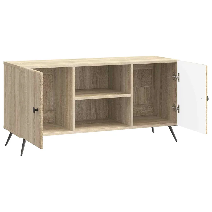 Meuble TV Chêne Sonoma 102 x 34,5 x 50 cm Bois d'ingénierie - 5