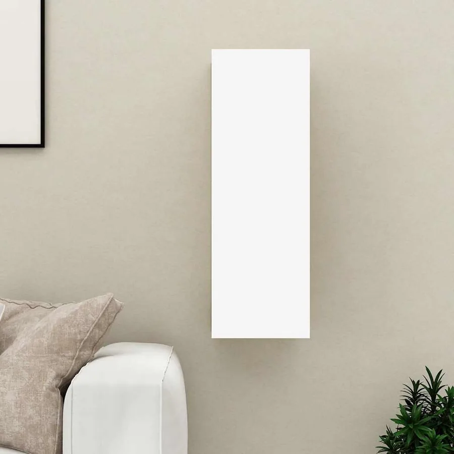 Meuble TV Blanc 30,5x30x90 cm Bois d’ingénierie
