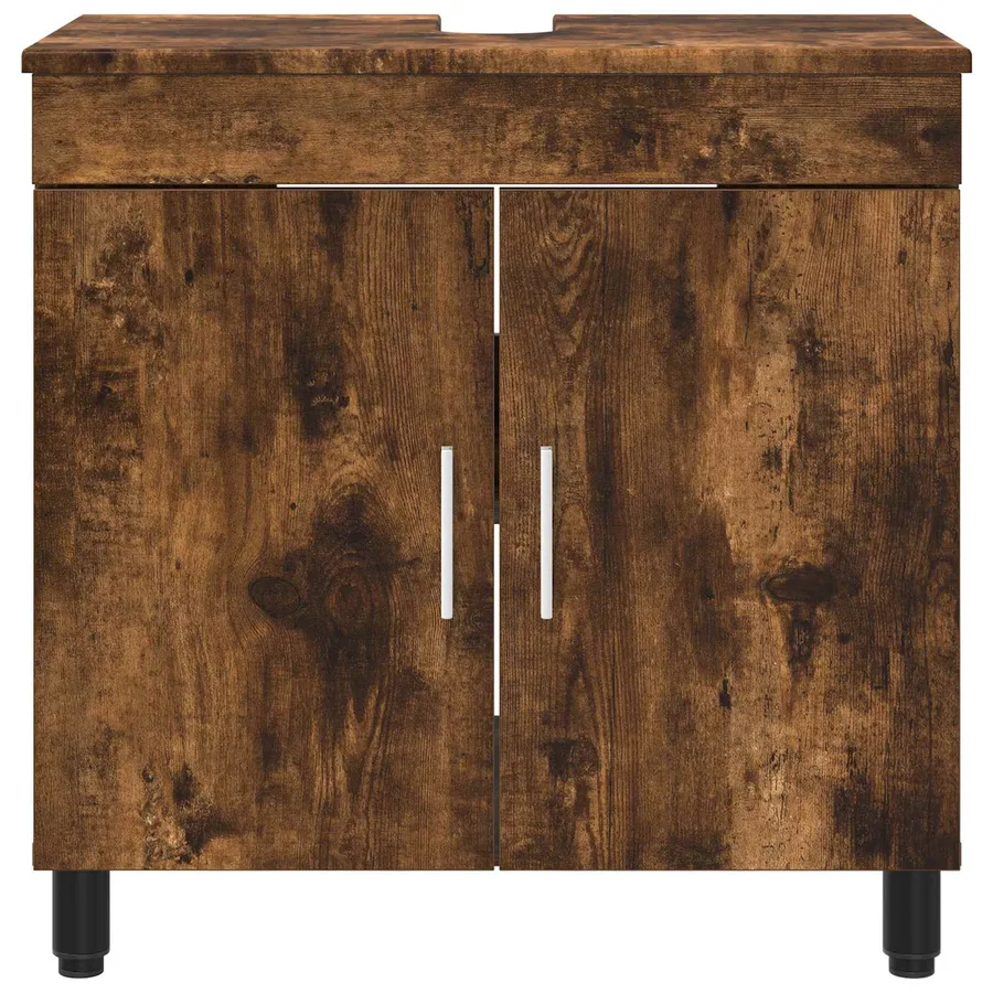 Unité de vanité de salle de bain Chêne fumé 60 x 35 x 60 cm - 5