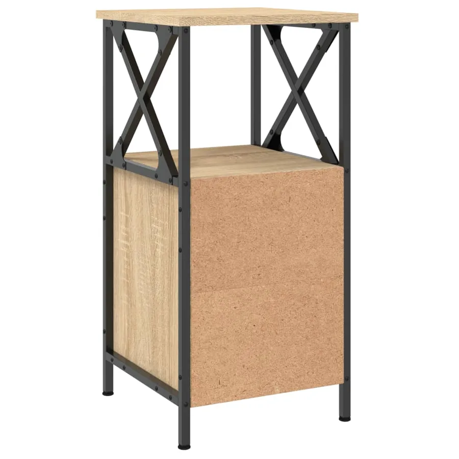 Table de chevet chêne sonoma 34x35,5x70 cm bois d'ingénierie - 5