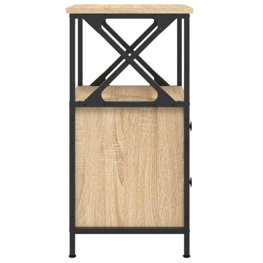 Table de chevet chêne sonoma 34x35,5x70 cm bois d'ingénierie - 6