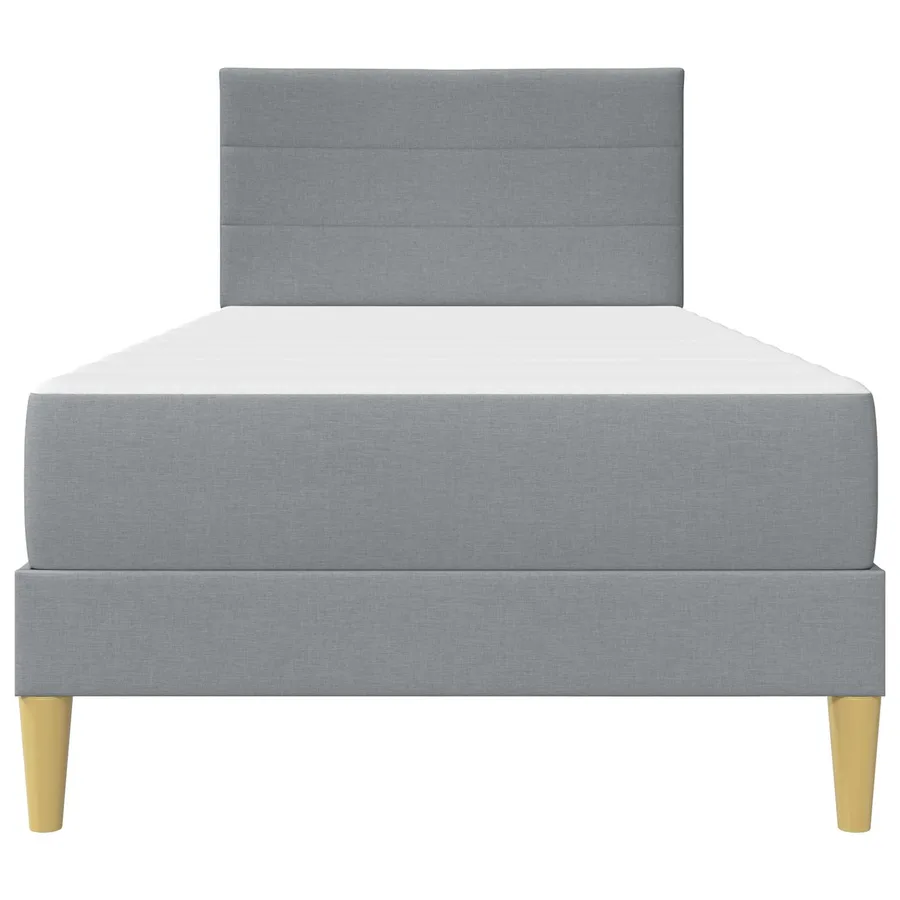 Cadre de lit Gris clair 90 x 200 cm Polyester - 6