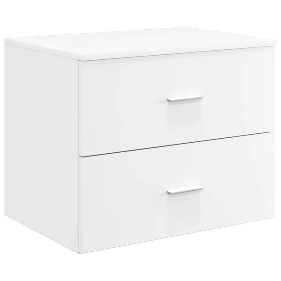 Meuble de Salle de Bain Suspendu Blanc 62,5 x 44,5 x 50 cm - 2