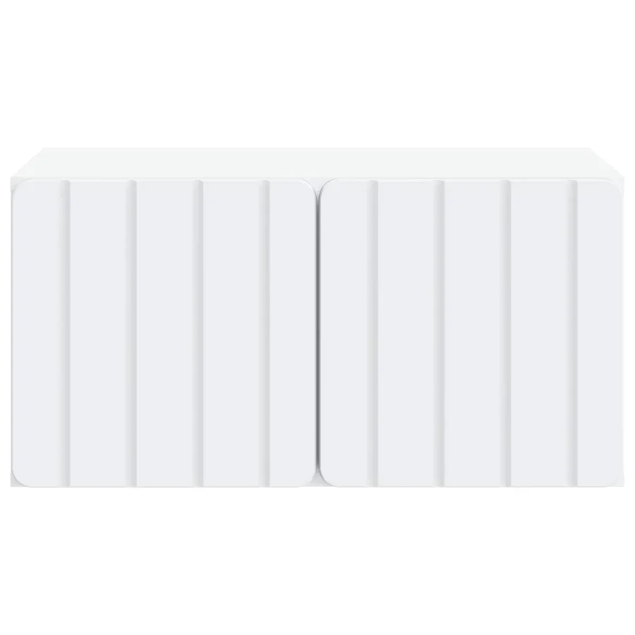 Meuble TV mural 59,5 x 41 x 30 cm Blanc Bois d'ingénierie - 6