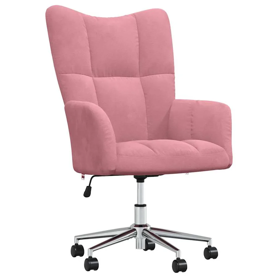 Chaise de relaxation Rose Velours - 2