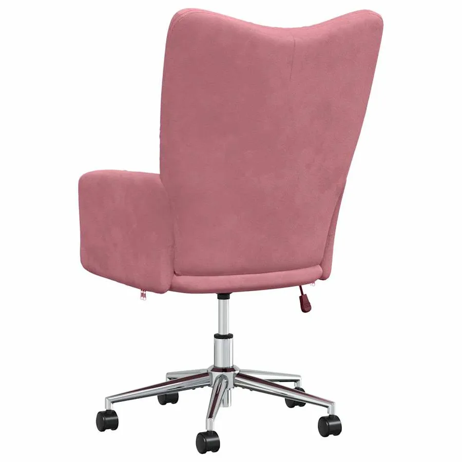 Chaise de relaxation Rose Velours - 5