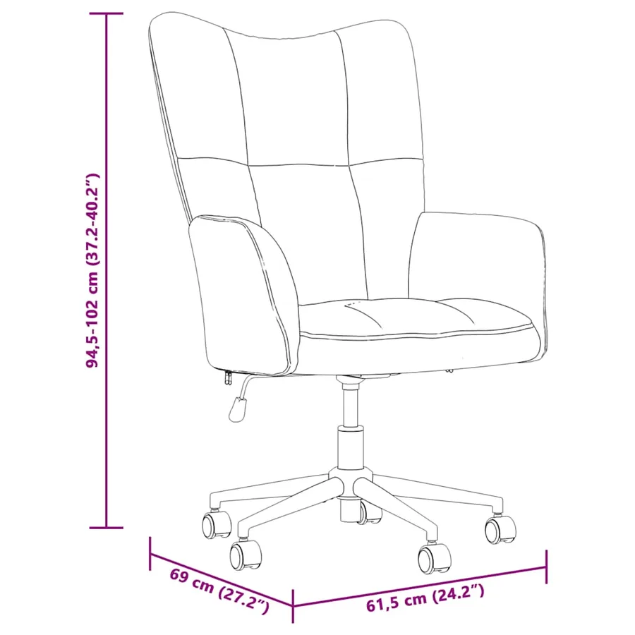 Chaise de relaxation Rose Velours - 8