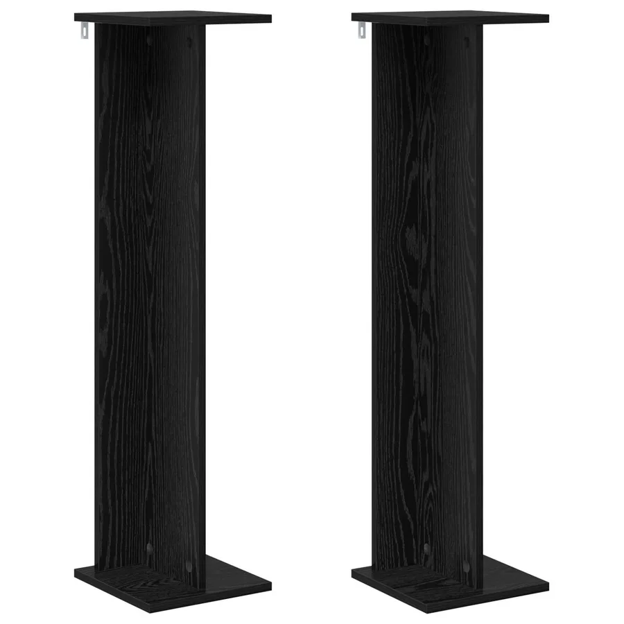 Support de Plante 2 pc Chêne Noir 25 x 25,5 x 100,5 cm - 2