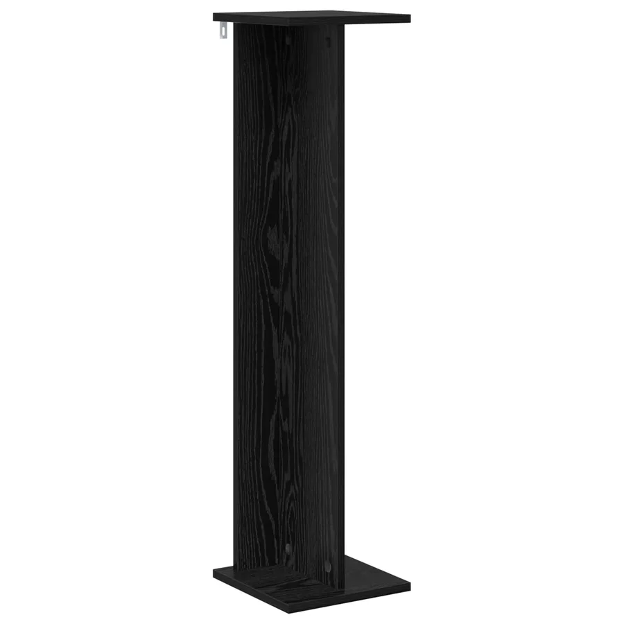 Support de Plante 2 pc Chêne Noir 25 x 25,5 x 100,5 cm - 5