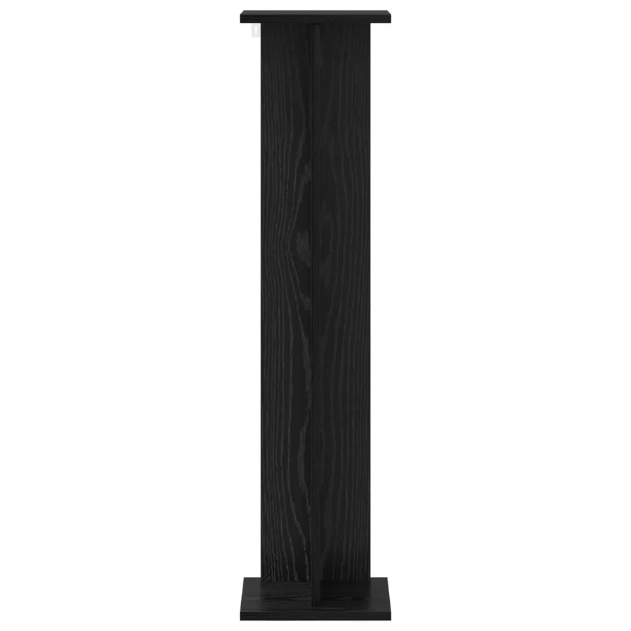 Support de Plante 2 pc Chêne Noir 25 x 25,5 x 100,5 cm - 6