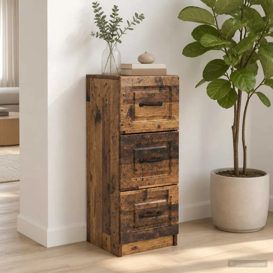 Armoire à tiroirs Bois ancien 33 x 34,5 x 87 cm - 4