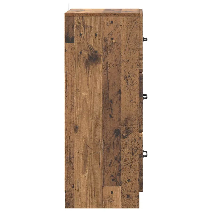 Armoire à tiroirs Bois ancien 33 x 34,5 x 87 cm - 7