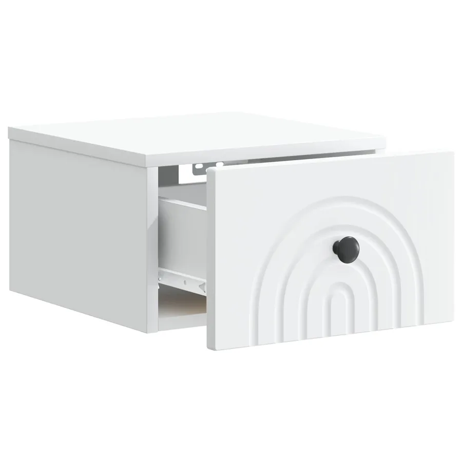 Cabinet de chevet mural 2 pcs Blanc 33 x 34,5 x 20 cm - 6