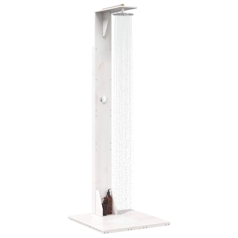 Douche d'extérieur 214,5 cm Blanc - 3
