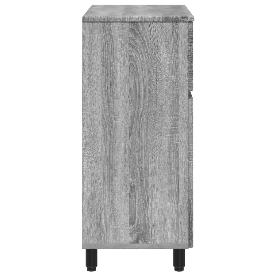 Unité de vanité de salle de bain Sonoma gris 60 x 35 x 80 cm - 6