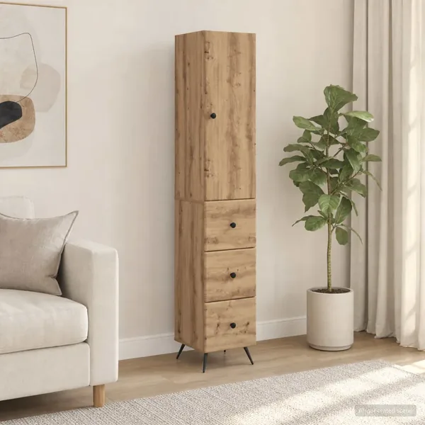 Ensemble de Meubles 2 pc 34,5 x 34,5 x 90 cm Bois d'ingénierie