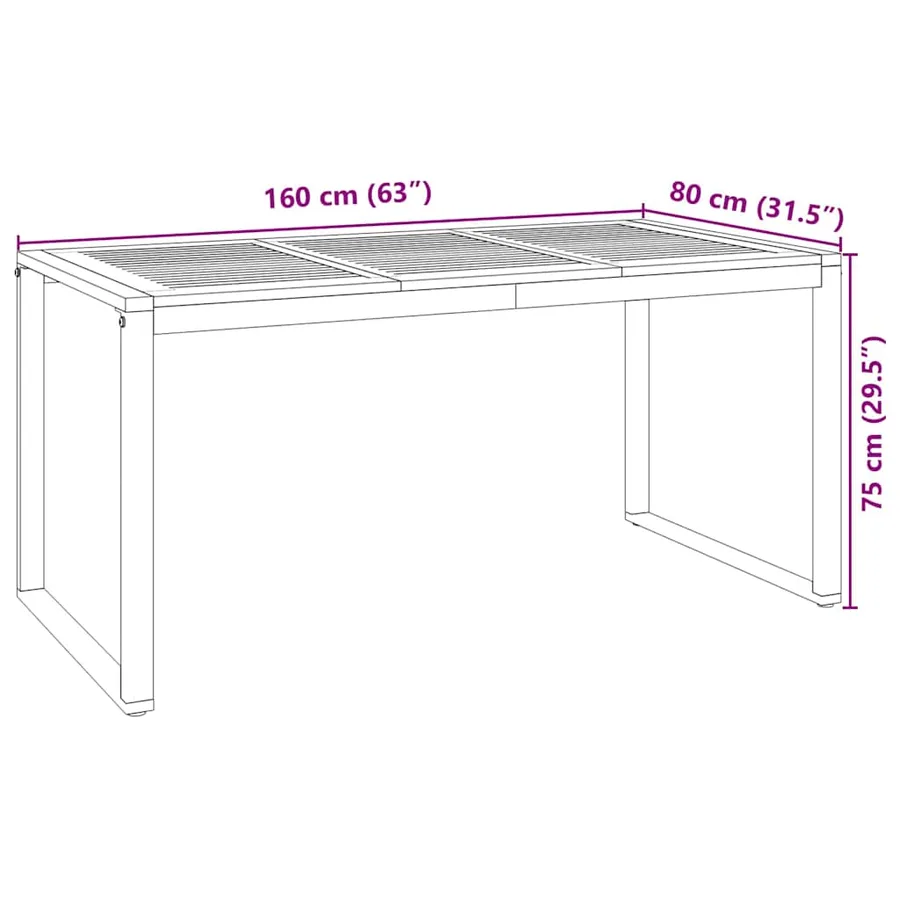 Ensemble de salle à manger pour jardin 5 pcs Beige et Marron - 11