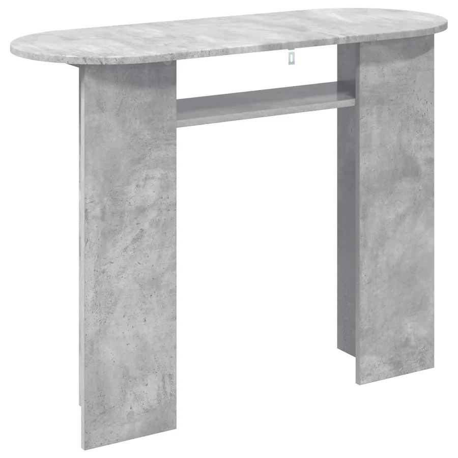 Table console Gris béton 100 x 39,5 x 75 cm Bois d'ingénierie - 7
