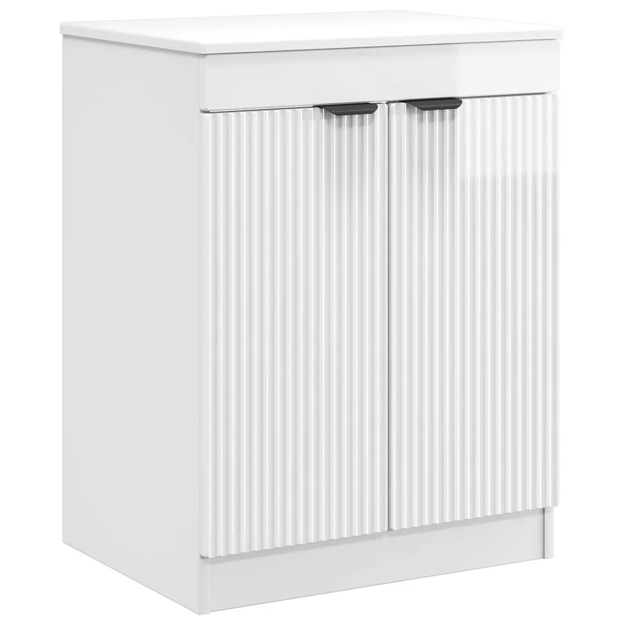 Armoire de salle de bain Blanc brillant 54 x 41 x 70 cm - 2