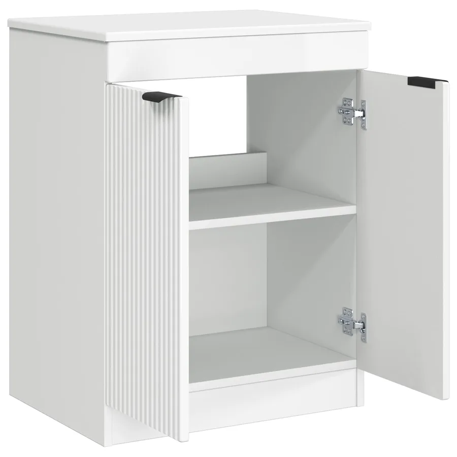 Armoire de salle de bain Blanc brillant 54 x 41 x 70 cm - 4