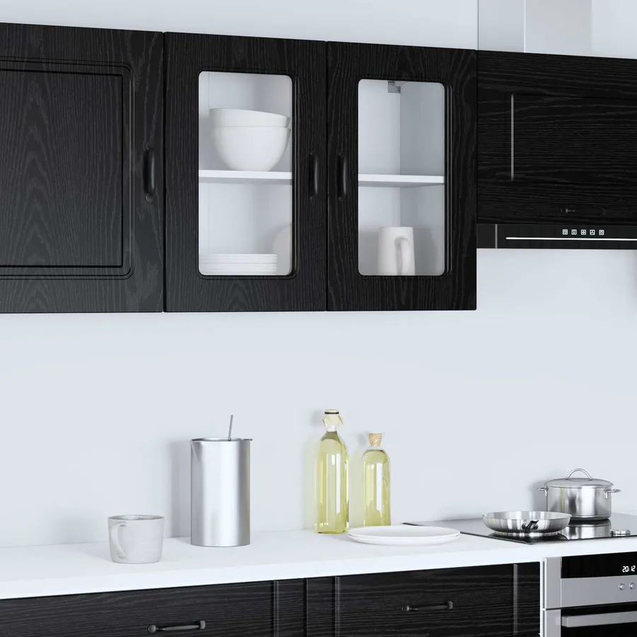 Panneau de lave-vaisselle Kalmar Chêne noir 80 x 31 x 60 cm - 4