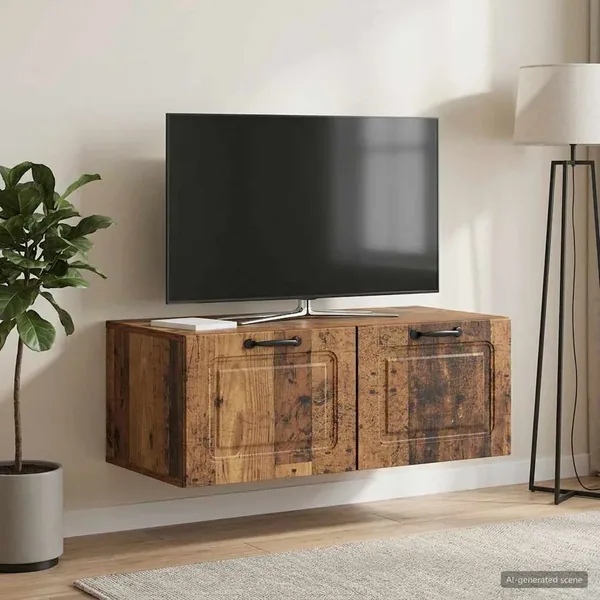 Meuble TV mural Bois ancien 78,5 x 41 x 30 cm Bois d'ingénierie